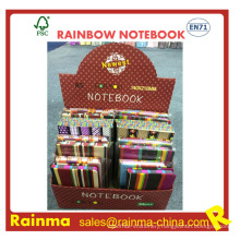 Rainbow Paper Notebook Side with Print